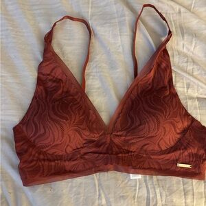 Danskin Women's Lace Bralette in Rust